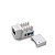 Keystone RJ45 com 8 vias CAT.6 - 8P8C - T568 A/B BRANCO - Imagem 1