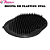 Escova Plástica Oval para cabelo barba Diamanty - Imagem 2