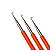 KIT Agulha Aço Inox emborrachada para Reflexo Leon Barber Laranja (5 unidades) - Imagem 2
