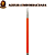 KIT Agulha Aço Inox emborrachada para Reflexo Leon Barber Laranja (5 unidades) - Imagem 3