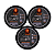 KIT 3x Cera Modeladora Black 80g Leon Barber Fixação Extra Forte disfarça fios brancos - Imagem 1