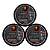 KIT 3x Cera Modeladora Black 160g Leon Barber Fixação Extra Forte disfarça fios brancos - Imagem 1