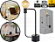 Luminária de mesa Aramis com entrada USB 40X21cm aço preto fosco. - Imagem 1