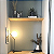 Luminária de mesa Pérola 48X28cm aço e vidro ouro. - Imagem 3