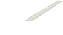 Perfil embutir para fita led 200X2,4X0,8cm alumínio branco fosco e policarbonato. - Imagem 1