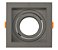 Spot de embutir recuado quadrado PAR20 13X13X4,35cm policarbonato preto. - Imagem 1