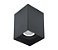 Spot de sobrepor quadrado facho direcionável PAR20 15X11X11cm policarbonato preto. - Imagem 1