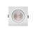 Plafon de embutir LED easy face plana quadrado 34º 3000K 4,5W bivolt 9,5X9,5X4,5cm ABS branco. - Imagem 4