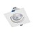 Plafon de embutir LED easy recuado quadrado 30º 3000K 7W bivolt 11,7X11,7X6,5cm ABS branco. - Imagem 1