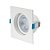 Plafon de embutir LED easy recuado quadrado 30º 3000K 7W bivolt 11,7X11,7X6,5cm ABS branco. - Imagem 3
