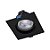 Plafon de embutir LED easy recuado quadrado 30º 3000K 7W bivolt 11,7X11,7X6,5cm ABS preto. - Imagem 1