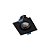 Plafon de embutir LED Easy recuado quadrado 38° 3000K 3w bivolt 7,5X7,5X5,4cm ABS preto. - Imagem 1