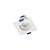Plafon de embutir LED Easy recuado quadrado 38° 3000K 3w bivolt 7,5X7,5X5,4cm ABS branco. - Imagem 1