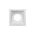 Plafon de embutir Square recuado quadrado AR70 Gu10 11,6X11,6X7cm alumínio branco. - Imagem 2