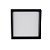 Plafon de sobrepor LED Deep recuado quadrado 3000K 22W bivolt 25,3X25,3X4,5cm policarbonato preto. - Imagem 1