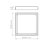 Plafon de sobrepor LED Deep recuado quadrado 4000K 22W bivolt 25,3X25,3X4,5cm policarbonato branco. - Imagem 5
