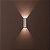 Arandela LED Wall Mini Retangular Facho Aberto Externo 3000K 5W Bivolt IP65 10x3,6x2cm Policarbonato Branco. - Imagem 3