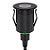Balizador de Solo Chão LED Up Redondo Externo 3000K 1W IP67 24V Ø4,1x7,3cm Alumínio Preto. - Imagem 1