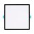 Plafon de embutir LED Edge quadrado 4000K 14W 110º bivolt 20x20x5,2cm policarbonato preto. - Imagem 1