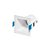 Plafon de embutir Square Ghost recuado quadrado Mini Dicróica 6,9x6,9x7,4cm alumínio branco. - Imagem 1