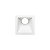 Plafon de embutir Square Angle recuado angulado quadrado 25º Mini Dicróica 7,4x7,4x5cm alumínio branco. - Imagem 3