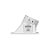 Plafon de embutir Square Angle recuado angulado quadrado 25º Mini Dicróica 7,4x7,4x5cm alumínio branco e preto. - Imagem 2