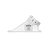 Plafon de embutir Square Angle recuado angulado quadrado 40º Mini Dicróica 10,4X7,4X5,2cm alumínio branco. - Imagem 2