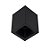 Plafon de sobrepor Square Out recuado quadrado facho direcionável mini dicróica 8x8x10cm alumínio preto. - Imagem 1