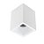 Plafon de sobrepor Square Out recuado quadrado direcionável PAR20 12X12X16,1cm alumínio branco. - Imagem 1