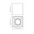 Plafon de sobrepor Square Out recuado quadrado facho direcionável AR70 12x12x13,1cm alumínio branco. - Imagem 3