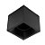Plafon de sobrepor Square Out recuado quadrado facho direcionável AR70 12x12x13,1cm alumínio preto. - Imagem 1