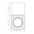 Plafon de sobrepor Square Out recuado quadrado facho direcionável AR111 16,4x16,4x14,1cm alumínio branco. - Imagem 3