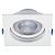Plafon de embutir LED Easy recuado quadrado 30° 3000K 12W bivolt 14X14X7cm ABS branco. - Imagem 4