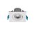 Plafon de embutir LED Easy Face plana quadrado 38° 3000K 3W bivolt 7,5x7,5x4,5cm ABS branco. - Imagem 2