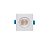 Plafon de embutir LED Easy Face plana quadrado 38° 3000K 3W bivolt 7,5x7,5x4,5cm ABS branco. - Imagem 1