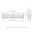 Perfil de embutir LED Archi recuado linear 2 metros IRC 93 2700K 23W 24V alumínio branco. - Imagem 2