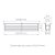 Perfil de embutir LED Archi recuado linear 1 metro IRC 93 lente preta 2700K 18,5W/m 24V alumínio preto. - Imagem 2