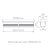 Perfil de embutir LED linear 1 metro IRC 93 2700K 14W/M 24V alumínio preto. - Imagem 2