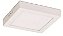 Luminária plafon led 12W 3000K branco quente quadrado sobrepor 17cm X 17cm. - Imagem 1