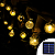 Pisca bola cristal 30 LEDS Branco Quente 8 funções IP65 externo 6,5 metros. - Imagem 5