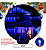 Cascata De Natal 100 LEDS Luz Azul 8 Funções tomada macho / fêmea 3,00m 220V. - Imagem 3