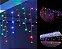 Cascata De Natal 100 LEDS Luz Colorida 8 Funções tomada macho / fêmea 3,00m 220V. - Imagem 3