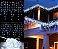 Cascata De Natal 200 LEDS Branco Frio Fixa tomada macho / fêmea 5,00m 220V. - Imagem 4