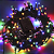 KIT 100 Pisca de Natal 50 Leds colorido 8 Funções 5 Metros fio verde bivolt. - Imagem 1