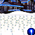 Cascata com 300 LEDs Azul 6mx0,72m funções Cachoeira 220V. - Imagem 1
