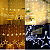 Cascata com 138 LEDs Branco Quente com estrela na ponta 8 funções tomada macho e fêmea 2,5 metros 220V. - Imagem 6