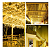 Cascata com 350 LEDs Branco Quente fio verde com memória 8 funções 10 metros uso externo IP44 bivolt. - Imagem 8