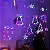 Cortina com 130 LEDs Colorido fio de Fada figuras natalinas PVC 2,5 metros bivolt. - Imagem 1