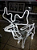 Armação De Rena Neon macho Branco Frio com movimento 220V IP44 uso externo. - Imagem 3