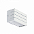 Arandela de Parede Barcelona Retangular Externo 9x15x7cm Alumínio e Vidro Branco. - Imagem 1